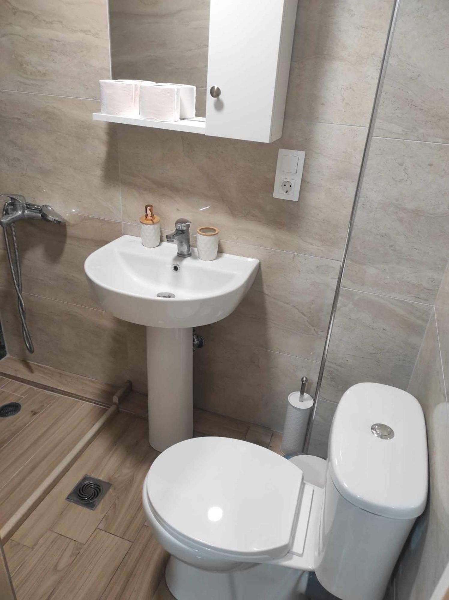 Light Blue Paralia Apartments Bagian luar foto