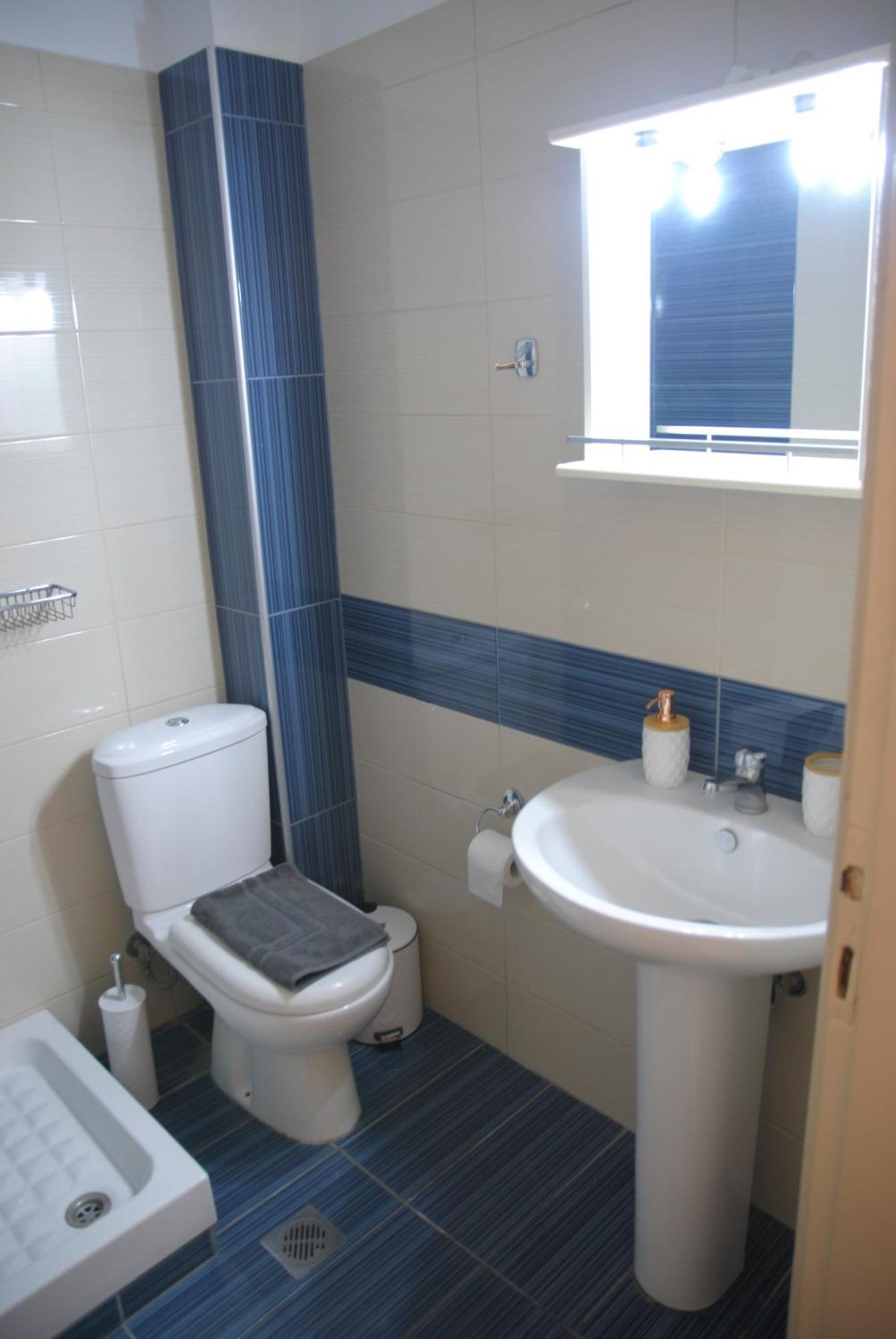 Light Blue Paralia Apartments Bagian luar foto